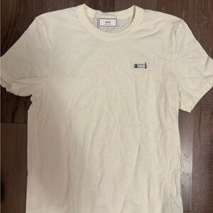 Ami Cream Short Sleeve Men's Tee